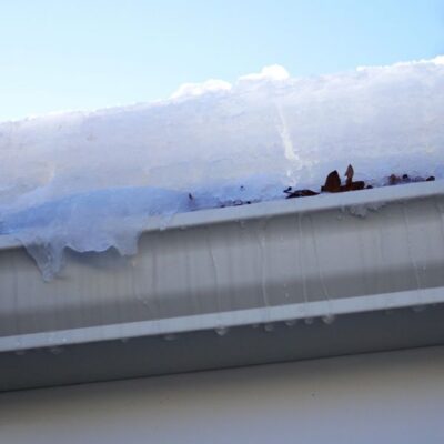 Snow Build Up on Gutters
