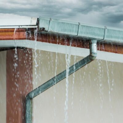 Undersized Gutters & Downspouts on Rocky Mountain Homes in Colorado